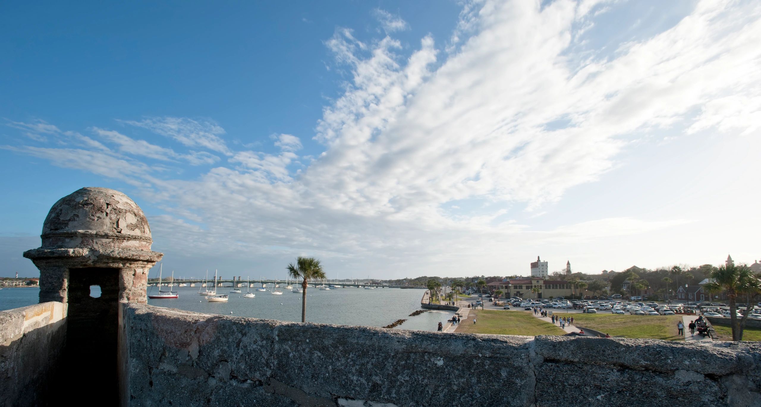 Florida waterfront and bridge view